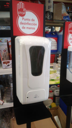 Imagen de DOSIFICADOR  MURAL AUTOMATICO PARA JABON / GEL HIDROALCOHOLICO 1L