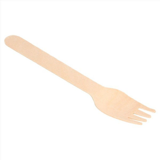 Imagen de Tenedor  madera 16cm p/100