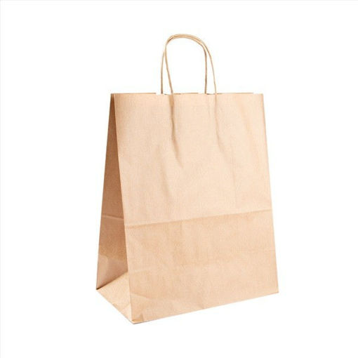 Imagen de Bolsa kraft 26+14x32cm caja de 250 uds